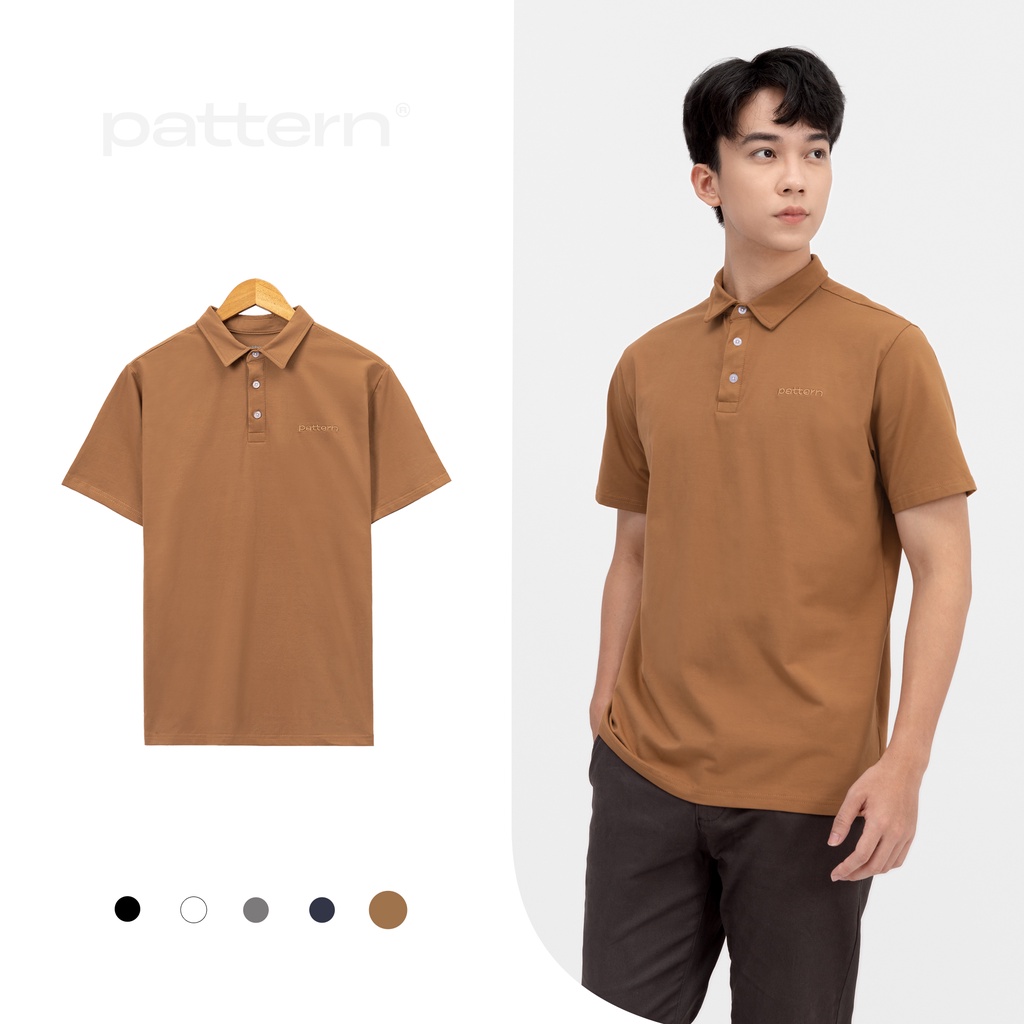 Áo polo nam PATTERN cotton 5 màu trơn PA015