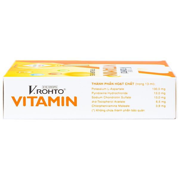 (CHÍNH HÃNG) Nước nhỏ mắt V.ROHTO VITAMIN - Hỗ trợ cải thiện tình trạng giảm thị lực, mắt mờ do tiết dịch