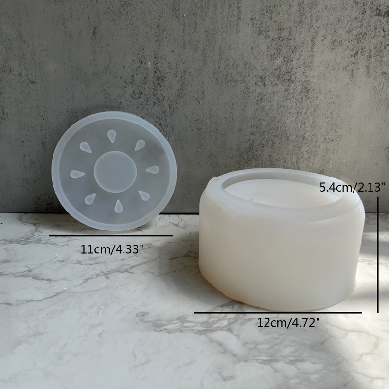 Khuôn Silicone Làm Nến Trang Sức Hình Ly Rượu Vang Ấm Áp