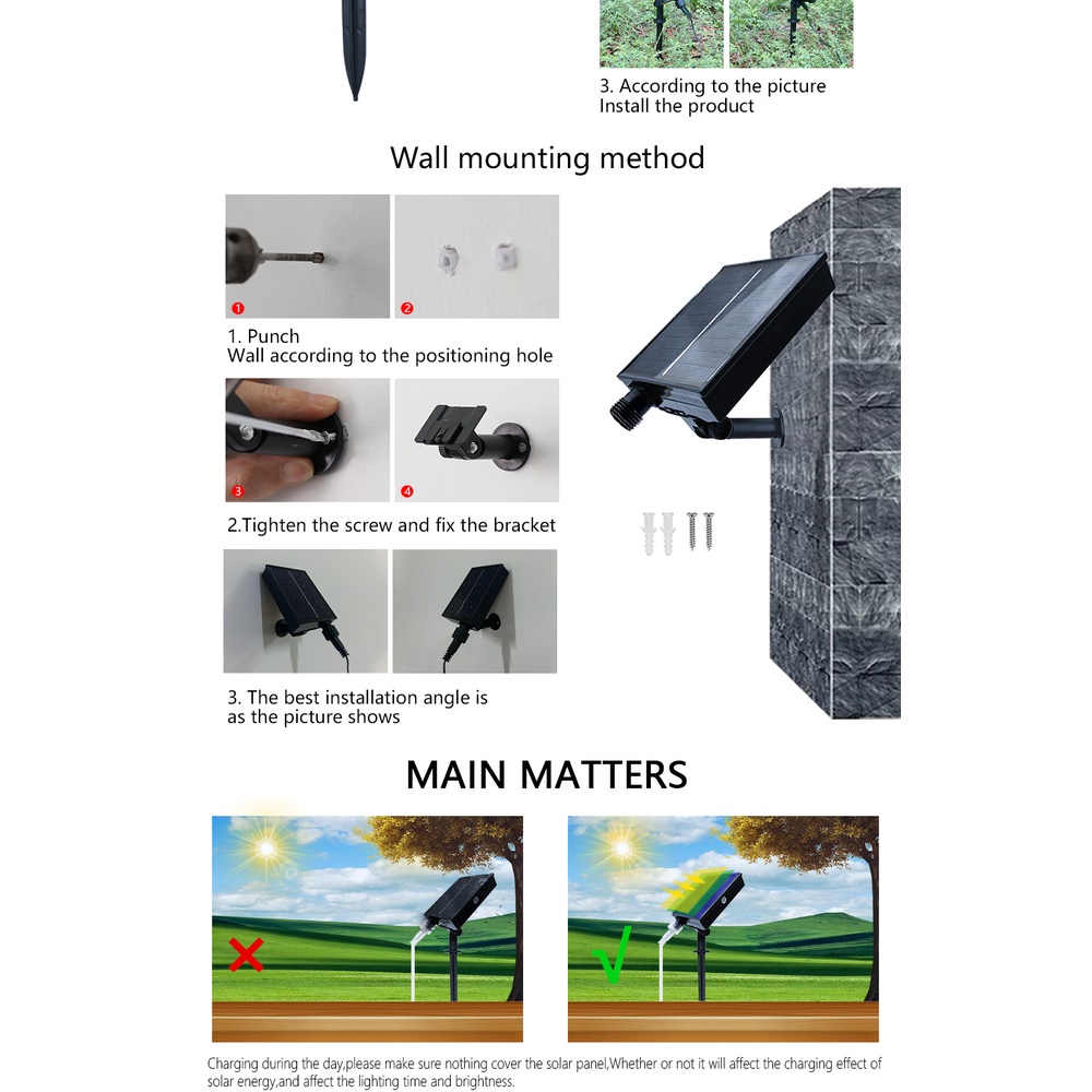 Dây Đèn LED 5M RGB 2835 IP67 240 Bóng Sử Dụng Năng Lượng Mặt Trời Chống Thấm Nước