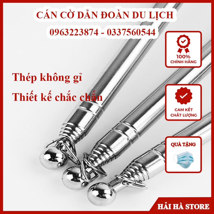 Cán Cờ Dẫn Đoàn Du Lịch Dành Cho Hướng Dẫn Viên_Chiều Dài 1,2m, 1,6m, 2m. Đầu Bằng Sắt Chắc Chắn Và Dễ Dàng Sử Dụng