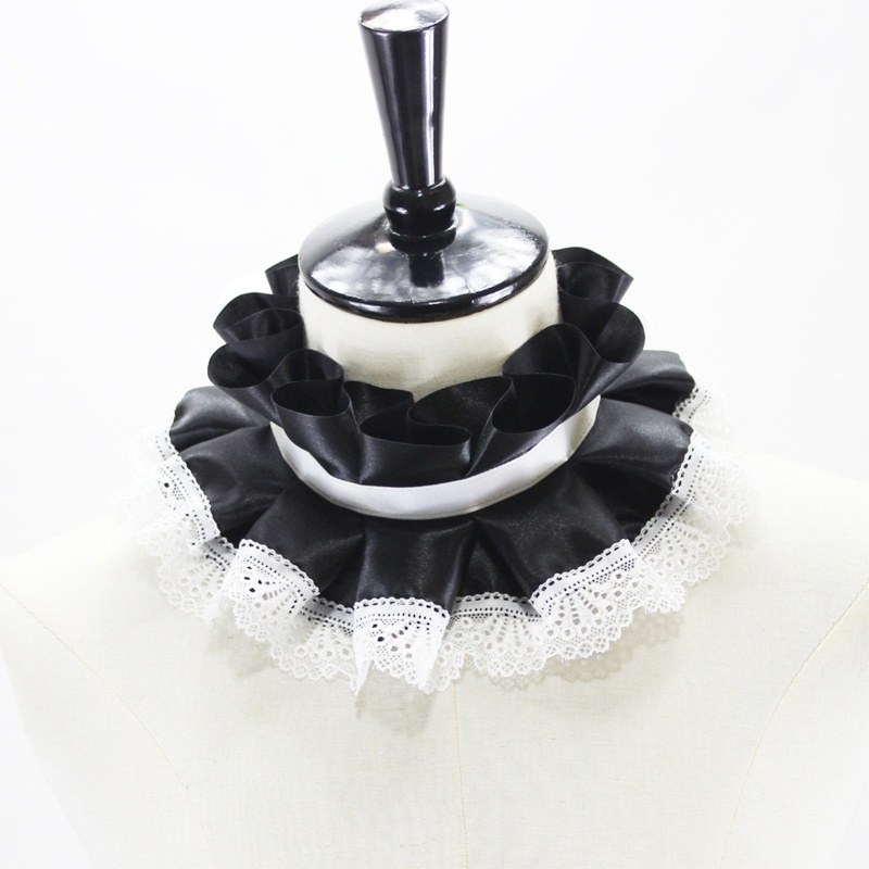 Cổ Áo Giả Bằng Vải Satin Viền Ren Có Thể Điều Chỉnh Phong Cách Lolita Cổ Điển Cho Nữ Hóa Trang | BigBuy360 - bigbuy360.vn