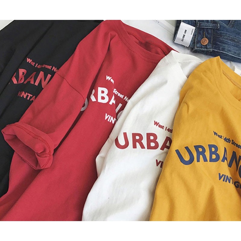 Áo phông nam nữ Urbancity hot trend BIGOMALL - Áo thun unisex ngắn tay Freesize 55kg