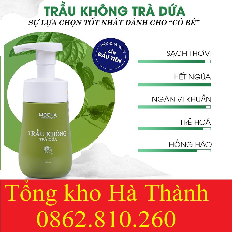 Trầu Không Trà Dứa - Dung dịch vệ sinh phụ nữ - Sạch, Thơm, Lưu hương 24h (150ml)