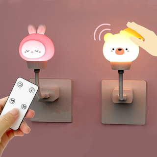  Đèn Ngủ Bóng LED USB Hình Gấu   Thỏ Dễ Thương Dùng Trang Trí Phòng Ngủ Cho Bé 