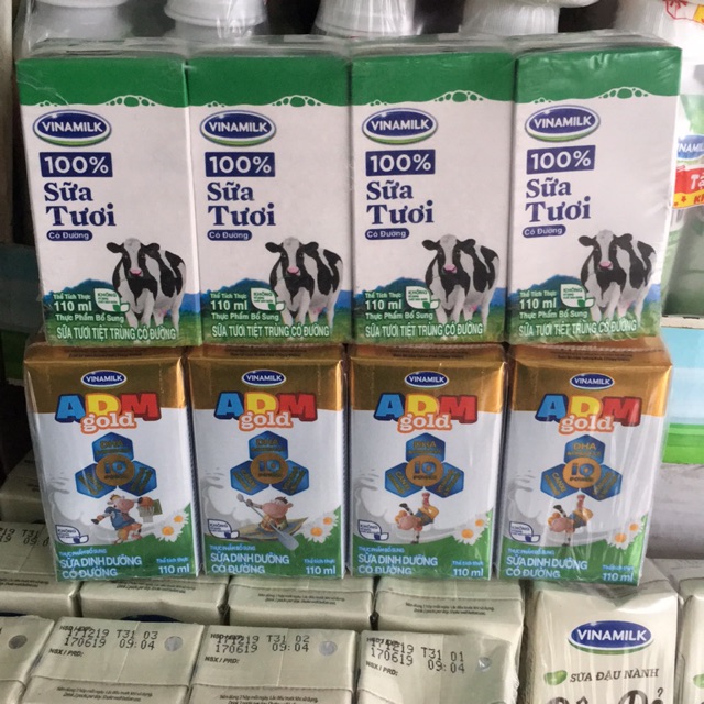 Sữa tươi có đường (1 thùng 48 hộp loại 110ml)
