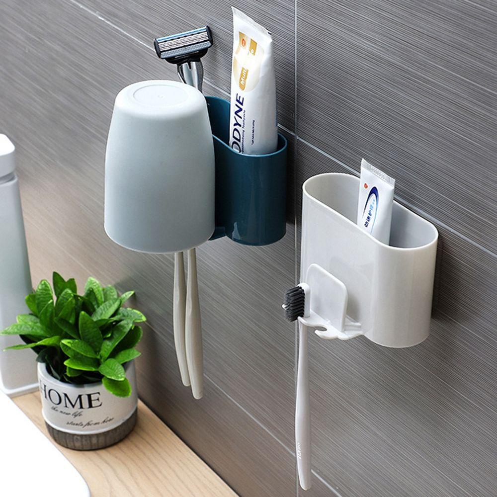 Giá Đỡ Bàn Chải Đánh Răng Gắn Tường Không Cần Đục Lỗ Tiện Dụng