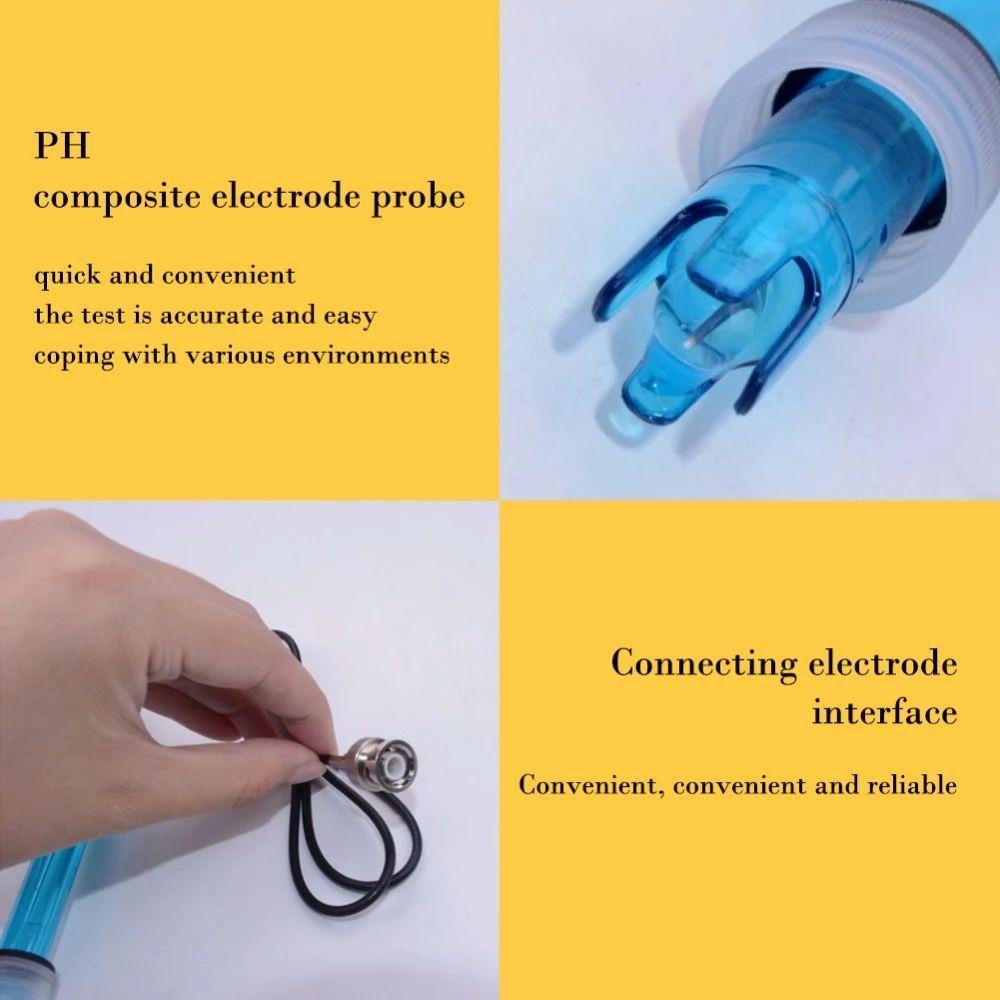 Thiết Bị Đầu Dò Điện Cực Đo Độ PH Kèm Bộ Điều Khiển Cảm Biến Chất Lỏng Chuyên Dụng
