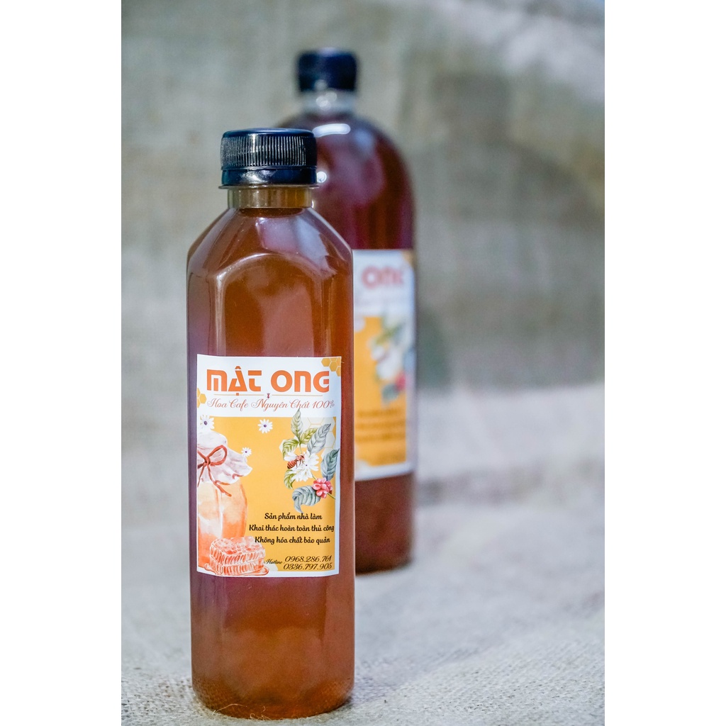 Mật ong hoa cà phê 100% nguyên chất - Khồng chất bảo quản - loại 500ml