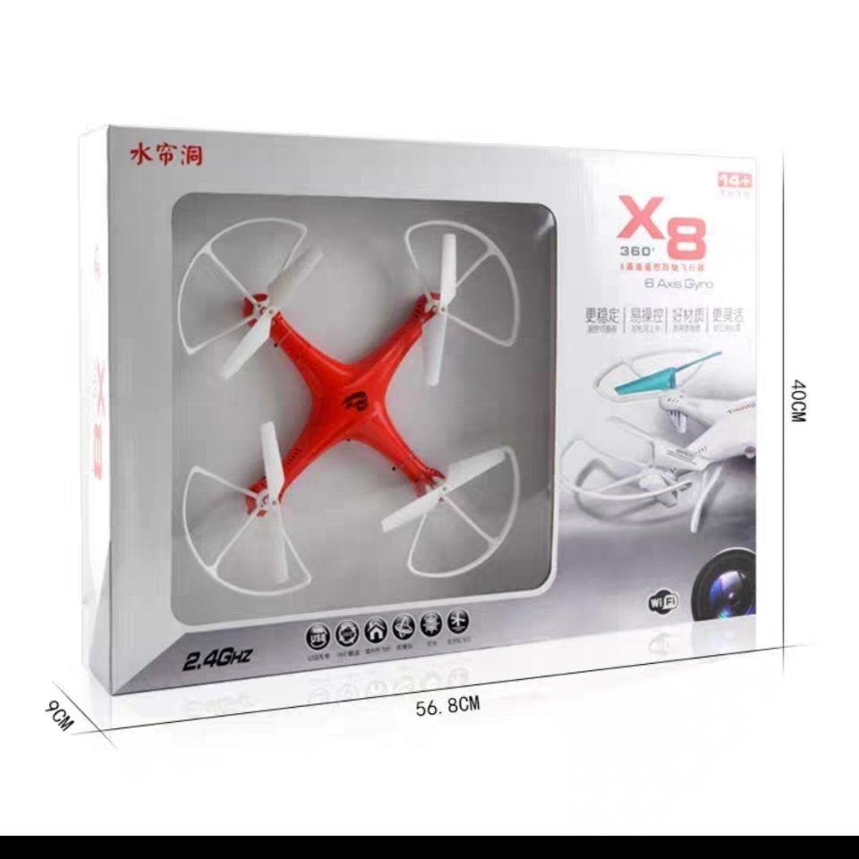 Máy bay không người lái quadcopter điều khiển từ xa 360 độ 6 kênh Huaguoshan Shuiliandong Monkey King X8