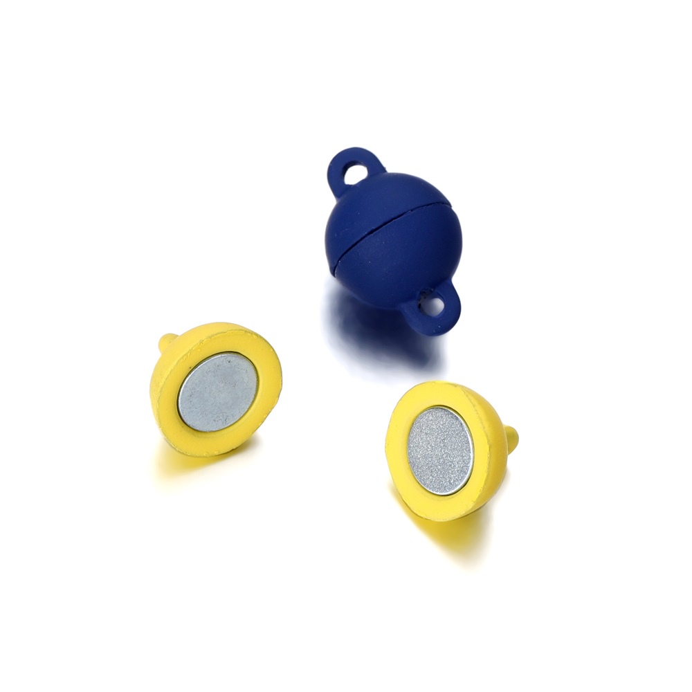 Set 5 khoá từ tính ST.KUNKKA hình tròn nhiều màu sắc dùng làm trang sức thủ công