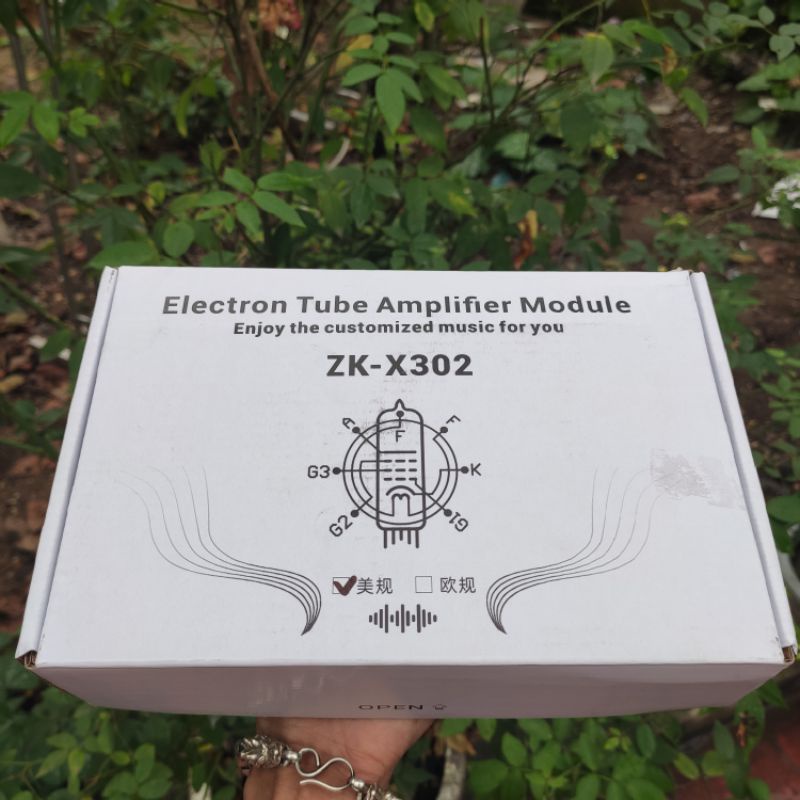 Mạch khuếch đại âm thanh Wuzhi ZK-X302 bluetooth 5.0, amply đèn 6J1, Tube Preamp Amplifier Wuzhi X302