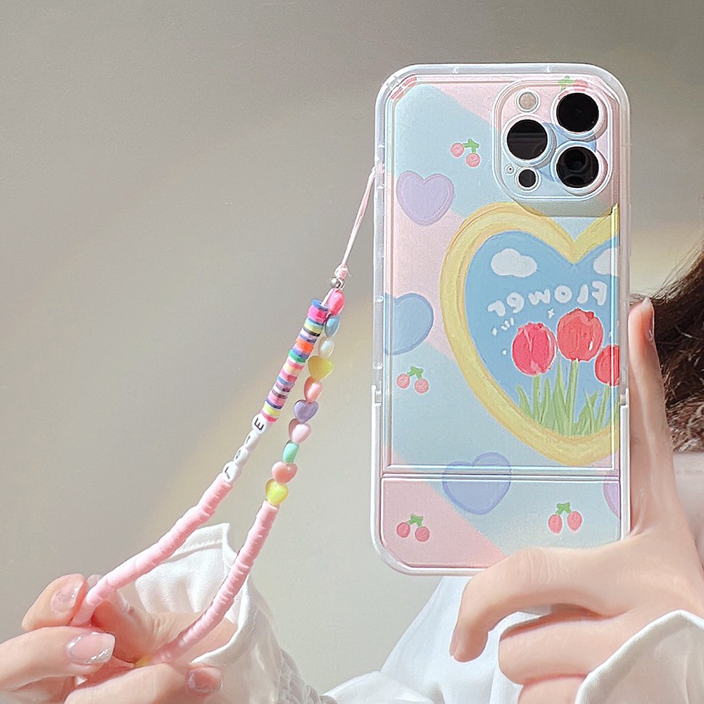 Ốp lưng iphone phong cách sơn dầu hoạt hình dễ thương cho Iphone 7 8 Plus SE X XS XS Max 11 12 13 14 15 Pro Max Plus