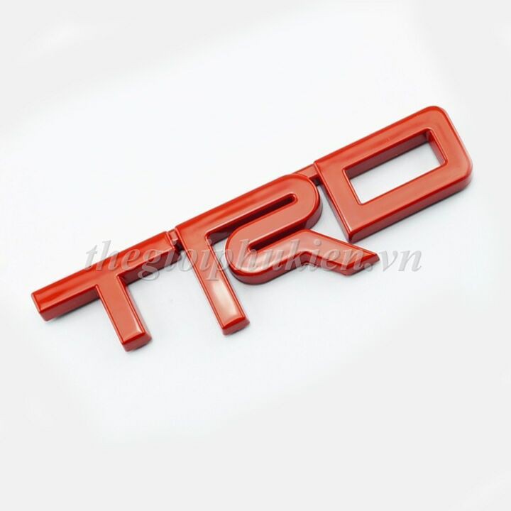 Logo chữ TRD 3D nổi dán trang trí Ô tô( hàng chất )