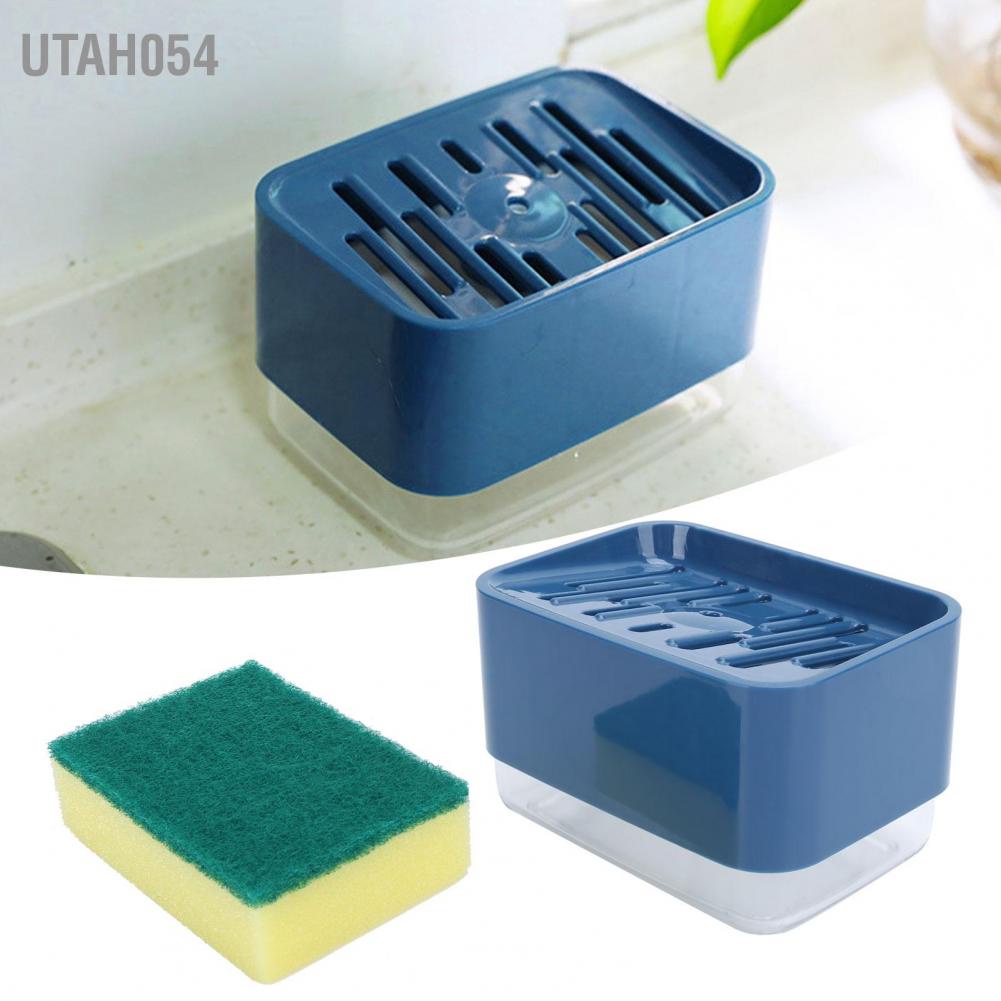 [Hàng Sẵn] Dish Soap Dispenser Press Type Automatic Liquid for Kitchen Sink Countertop【Utah054】