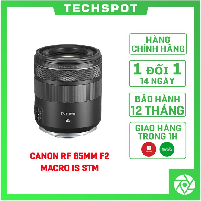 Ống Kính Canon RF 85mm f/2 Macro IS STM, Mới 100%