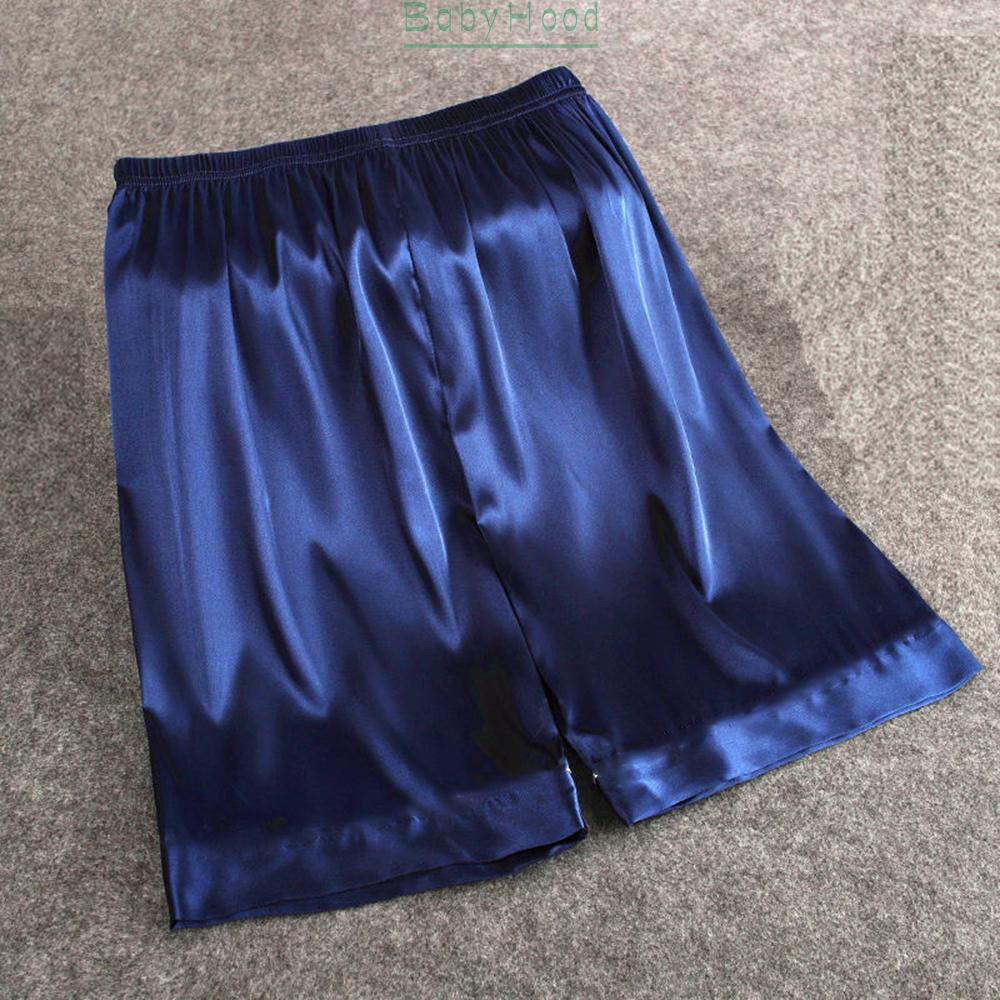 Quần ngắn vải lụa satin thoải mái cho nam