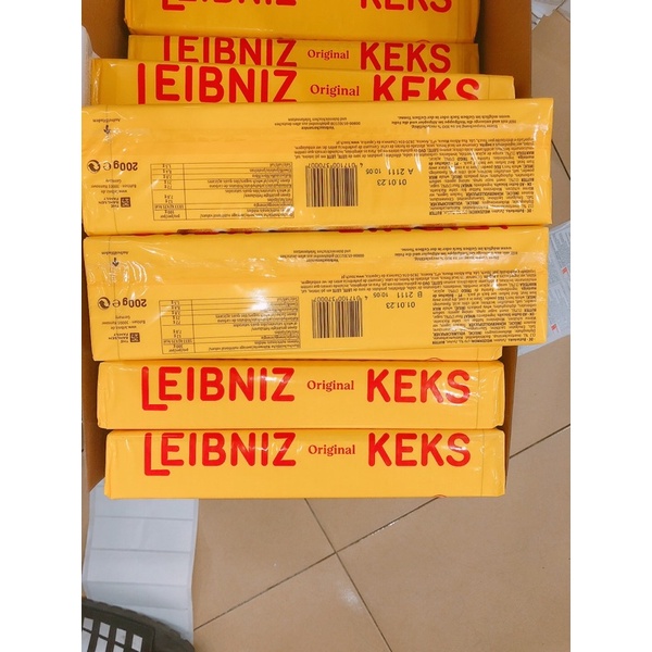 Bánh quy bơ Leibniz Đức gói 200g bơ tự nhiên và dầu hướng dương