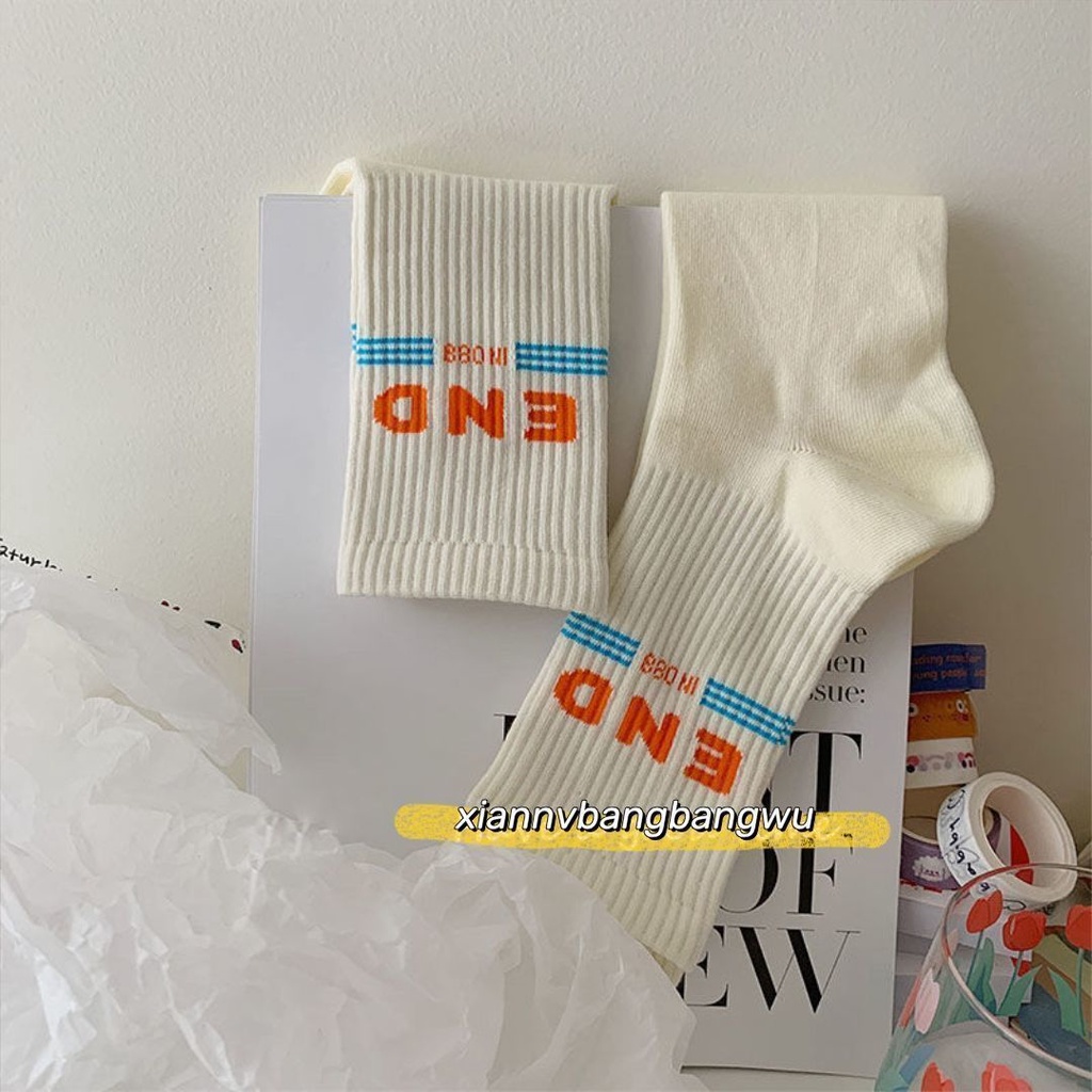 Vớ WAFNHA D525 vải cotton thoáng khí thoải mái dành cho nữ sinh