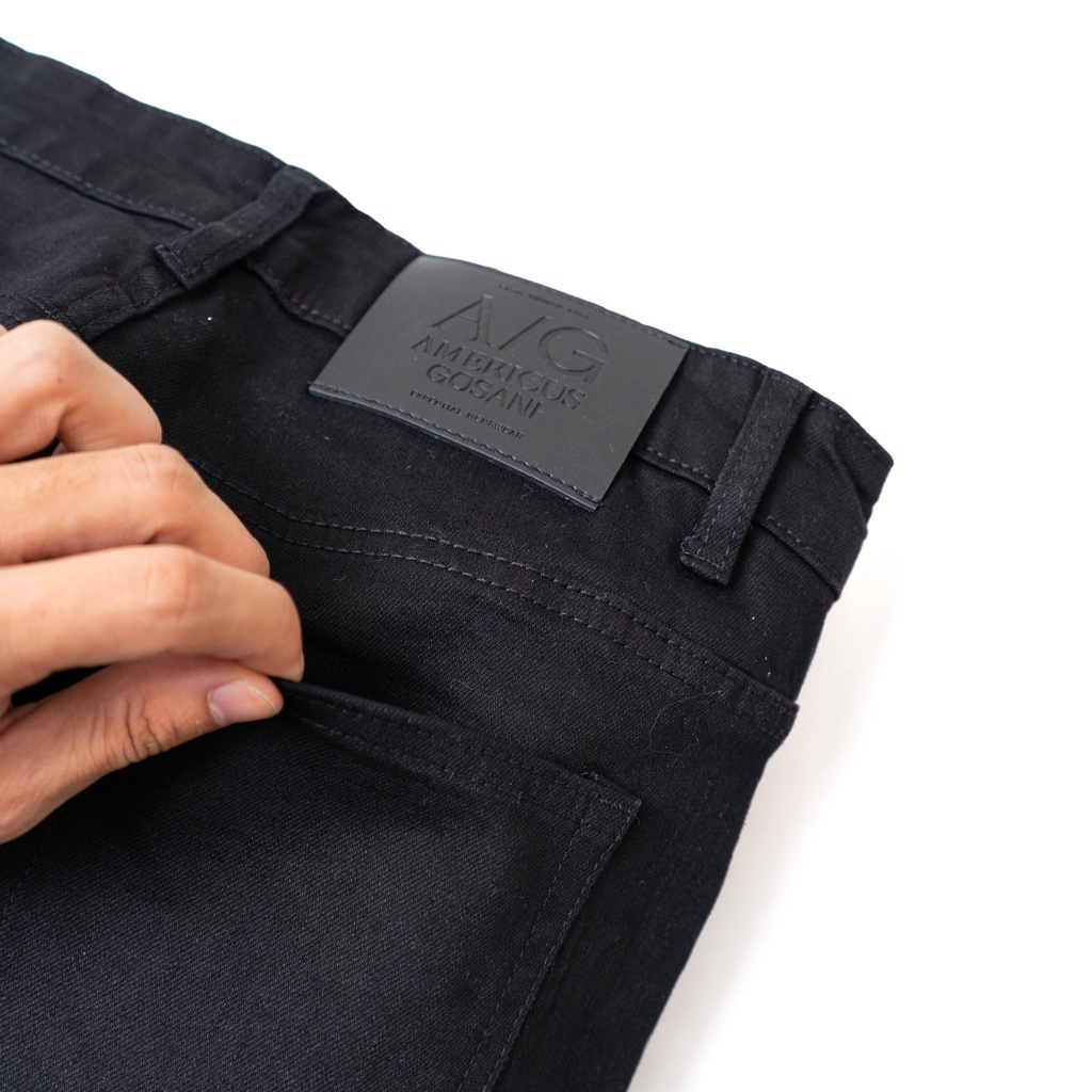 A/G Quần Jean Nam Cao Cấp Đen Rách Gối ZIPPER Phom Skinny Phong Cách Năng Động Trẻ Trung | BigBuy360 - bigbuy360.vn