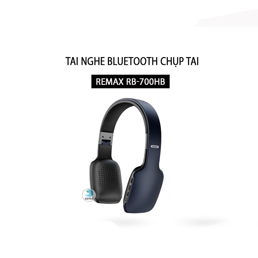 [Mã 267ELSALE hoàn 7% đơn 300K] Tai nghe Bluetooth Chụp Tai Remax RB-700HB (Trắng,đen,xanh)