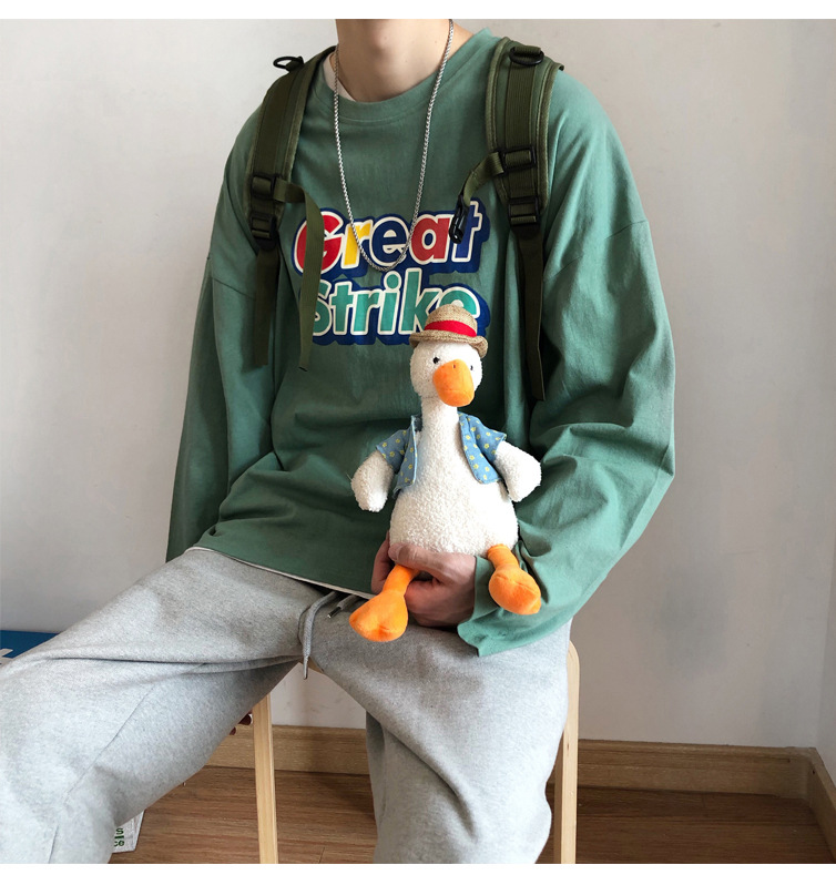 Áo Thun Tay Dài Cổ Tròn Form Rộng Thời Trang Cho Nam | BigBuy360 - bigbuy360.vn