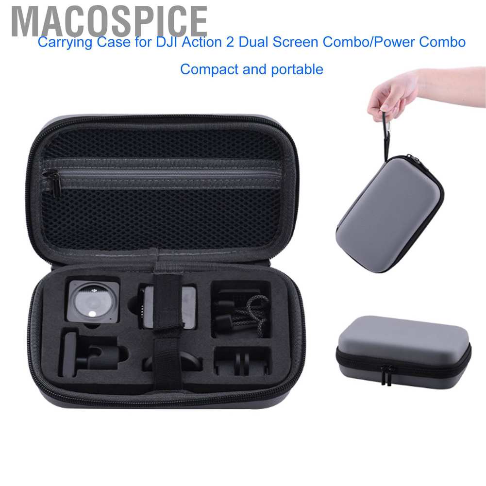Hộp đựng máy ảnh hành động Macospice 2 Dual Screen Combo màu xám
 | BigBuy360 - bigbuy360.vn