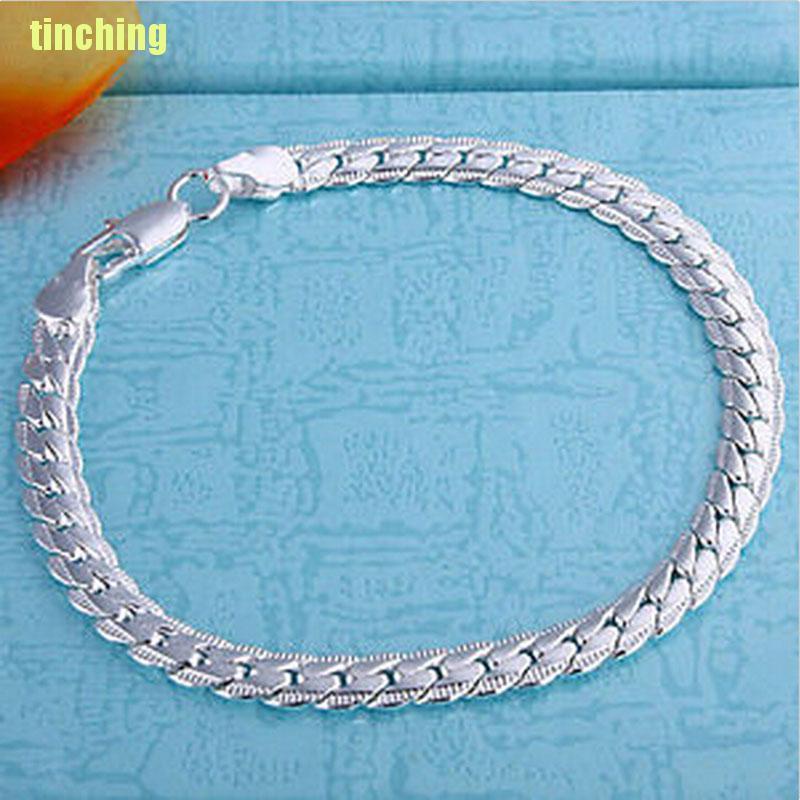 Vòng Tay Mạ Bạc 5mm Thời Trang
