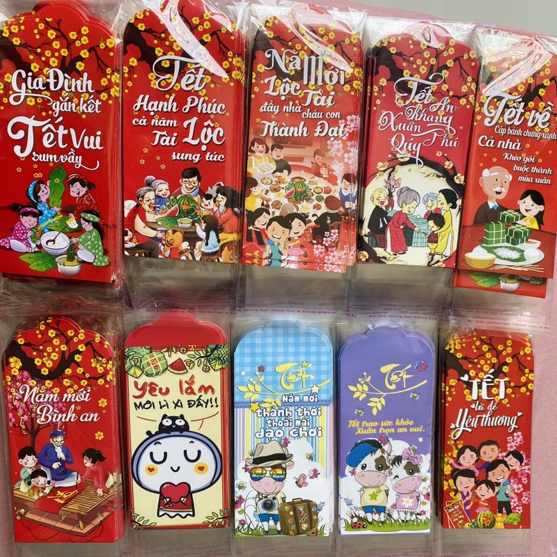 10 Bao lì xì Tết 2021 (được chọn mẫu)