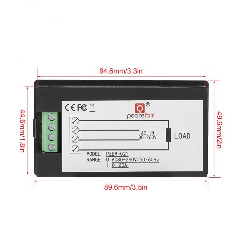Đồng Hồ Đo Điện AC 20A PZEM-021