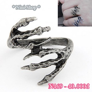 Nhẫn kiểu hình móng vuốt độc đáo (kéo sang phải xem thêm mẫu)