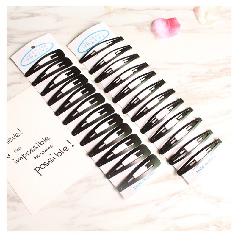 Vỉ 12 chiếc kẹp tóc, kẹp tóc mái siêu xinh