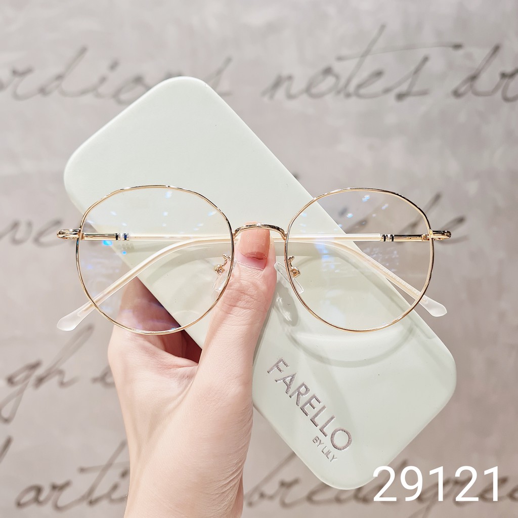 Gọng kính cận kim loại mắt tròn Lilyeyewear 29121 nhiều màu một size | BigBuy360 - bigbuy360.vn