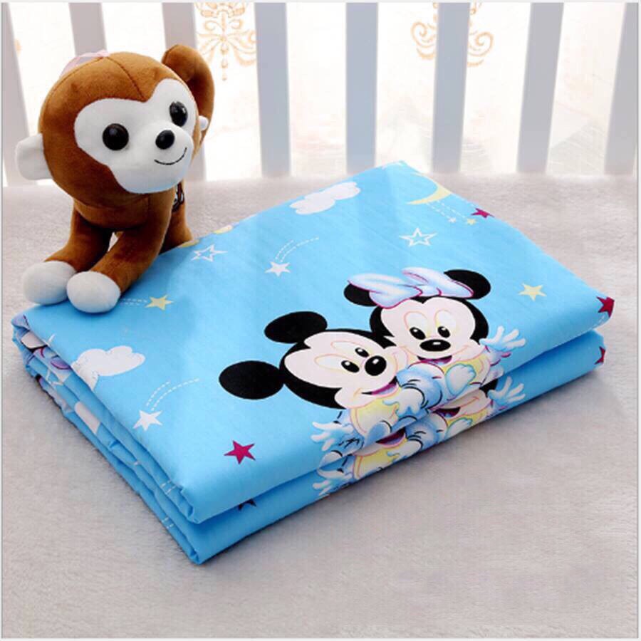 Miếng lót chống thấm sợi cotton in hình cho bé 50*70cm