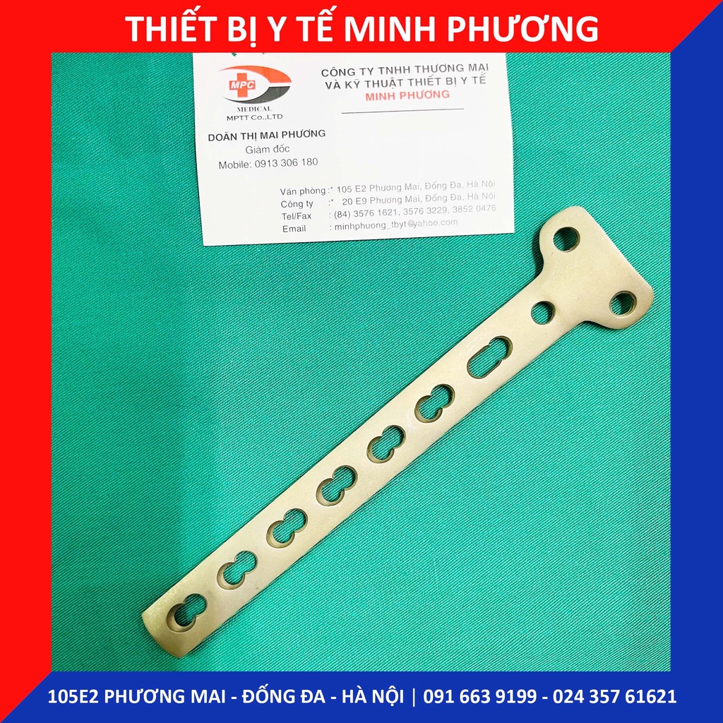 Nẹp khóa chữ T 8 lỗ titan