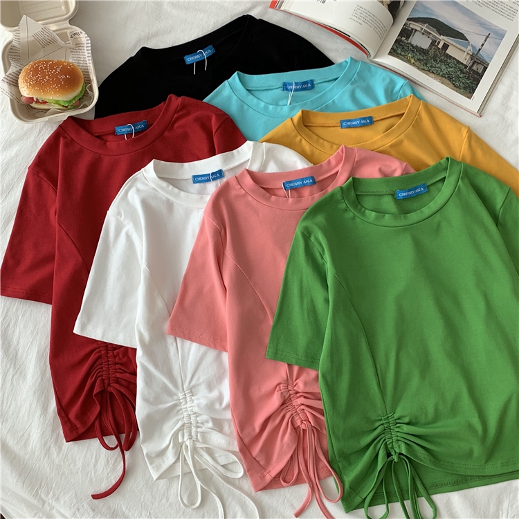 Áo Thun Nữ Tay Ngắn Phong Cách Hàn Quốc | BigBuy360 - bigbuy360.vn