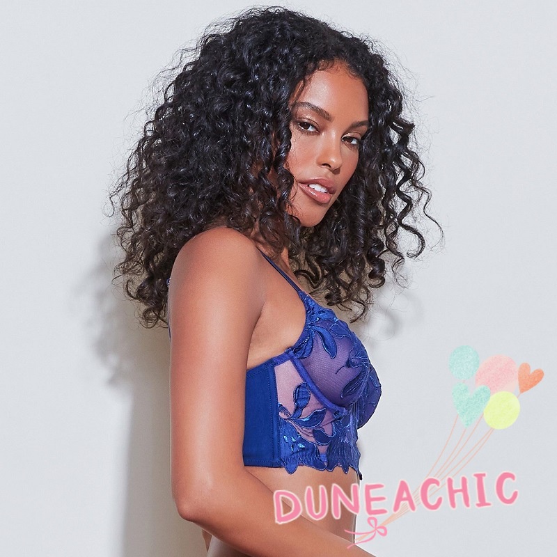 DUNEA Set Áo Ngực &amp; Quần Lót Nữ Phối Ren Quyến Rũ
