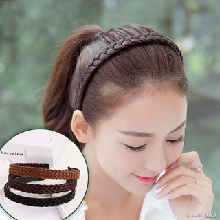 ┇◈✸Băng Đô Cài Tóc Dạng Tóc Giả Thắt Bím Chống Trượt Dành Cho Người Lớn