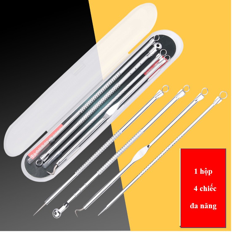 Bộ 4 dụng cụ nặn mụn/ Cây nặn mụn/ Acne tool