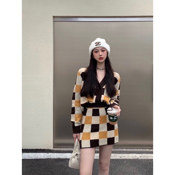 ✨💕Set áo tay dài kèm chân váy đi Đà Lạt đây ạ💕