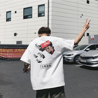 Áo Thun Đôi Tay Lỡ Unisex In Chữ MAKE MONEY DLX