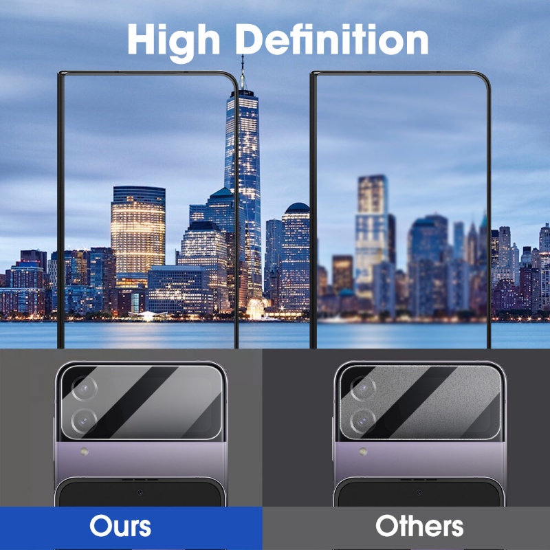Miếng Dán Cường Lực Bảo Vệ Ống Kính Máy Ảnh Độ Nhạy Cao Cho Samsung Galaxy Z Flip 4