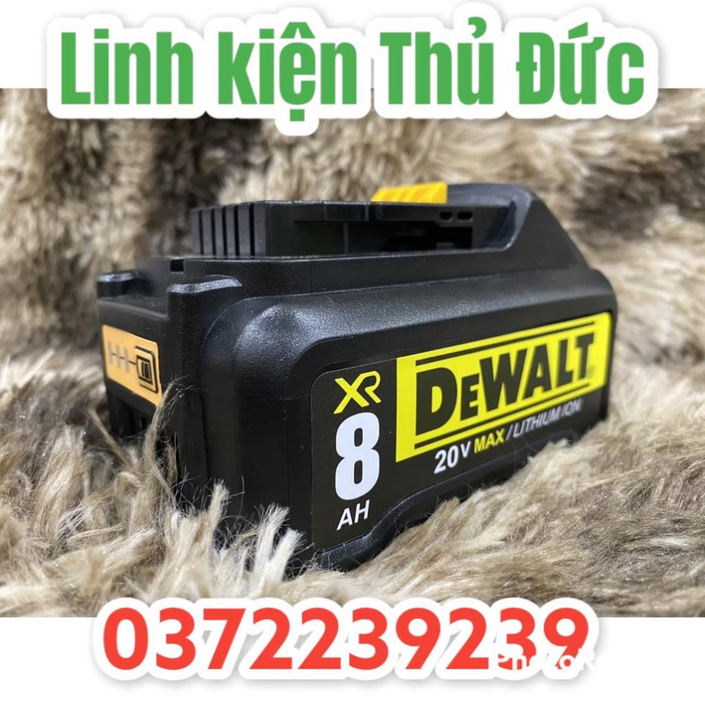 Lktd BN. Vỏ mạch pin Dewalt 8AH 20V Li-ion 2 hàng cell 21700 có led báo pin, nhận sạc zin.