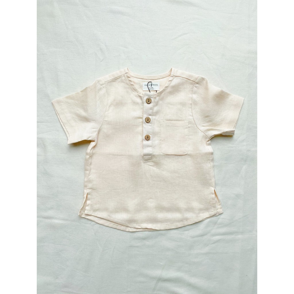 Daddy shirt - RAW 20 (Áo linen ngắn tay bổ trụ)