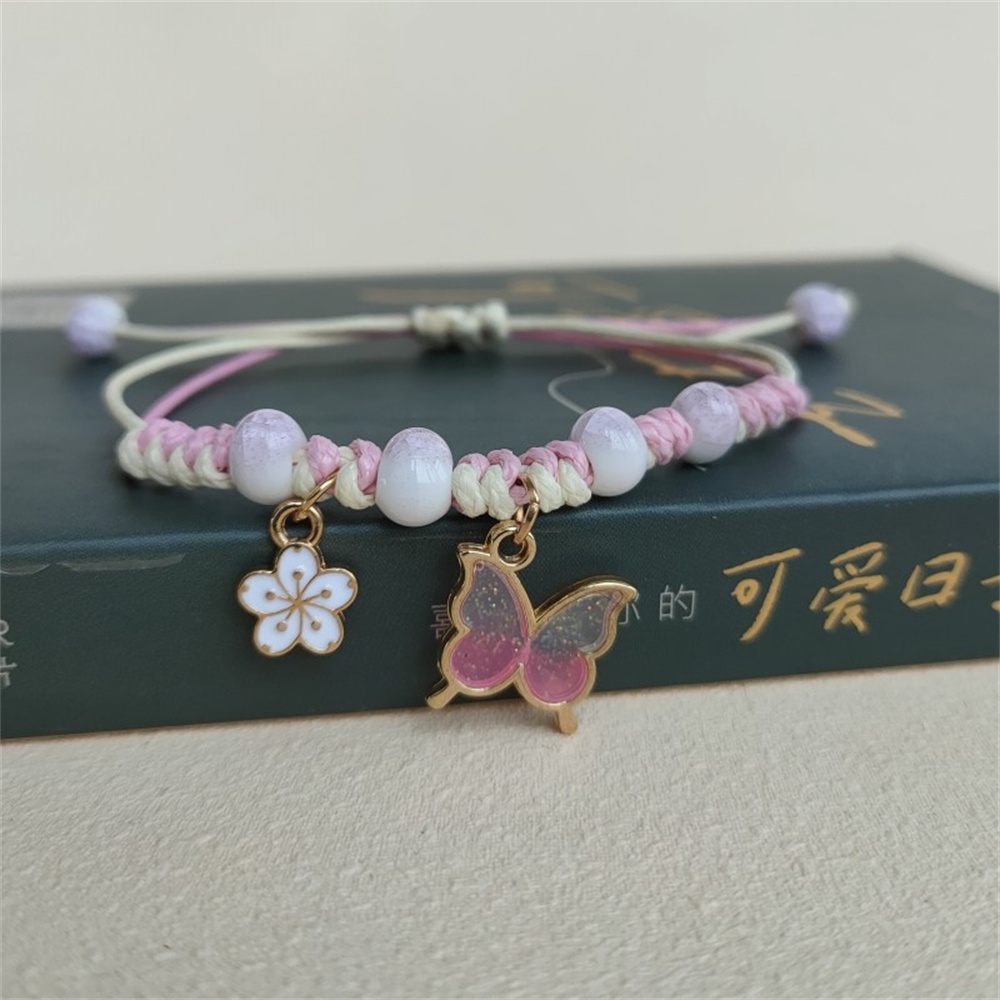 Lắc Chân Dây Bện Phối Mặt Hình Chuồn Chuồn Phong Cách Bohemian Thời Trang Cho Nữ