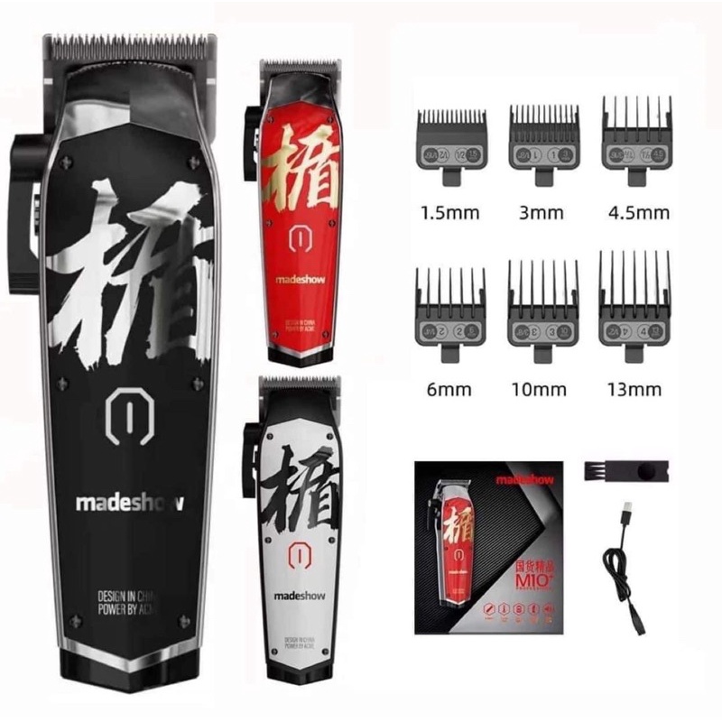 Tông Đơ Cắt Tóc Cao Cấp ⚡️Video Thật⚡️ Tông Đơ Cắt Tóc Made Show M10+ Máy Khoẻ Pin Trâu Siêu Bén Ngọt