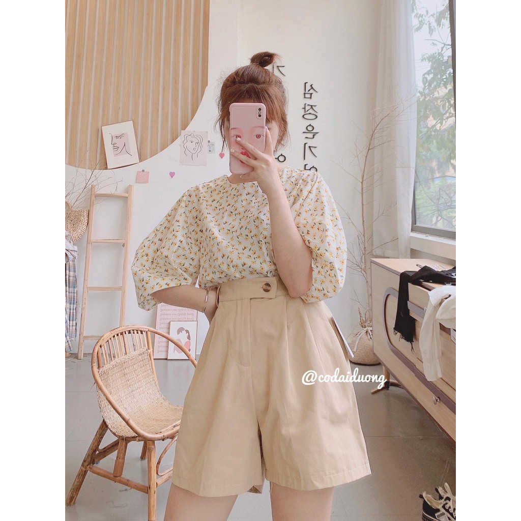 [SALE SỐC] Quần Đùi Thô Cúc Lệch Siêu Hot