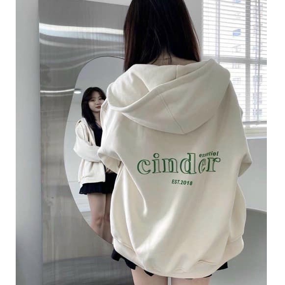 Áo Khoác Hoodie Zip Cinder Basic Kéo Khóa, Áo Hoodie Zip Nam Nữ Form Rộng Ulzzang Unisex f.s.shop68