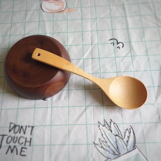 Muôi canh tròn nhỡ gỗ Beech (23cm)