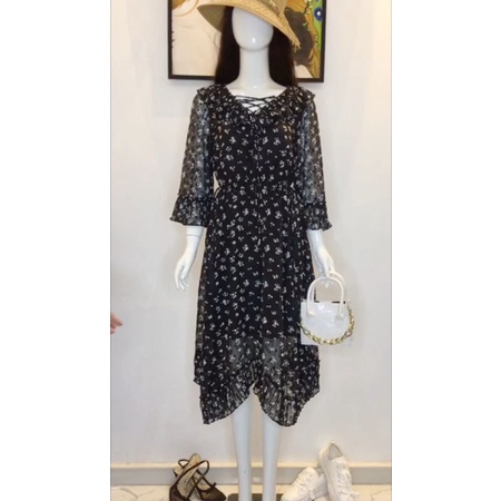 Váy Voan Tơ Hoạ Tiết Hoa Nhí Nhẹ Nhàng Đi Biển Vero Moda